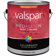 Valspar Medallion 100% Acrylic Paint & Primer Semi-Gloss Exterior House Paint  Pastel Base  1 Gal.