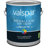 Valspar Medallion 100% Acrylic Paint & Primer Eggshell Interior Wall Paint  White  1 Gal.