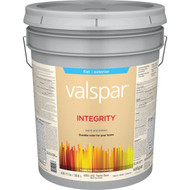 Valspar Integrity Latex Paint And Primer Flat Exterior House Paint  Pastel Base  5 Gal.