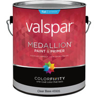 Valspar Medallion 100% Acrylic Paint & Primer Flat Exterior House Paint  Clear Base  1 Gal.