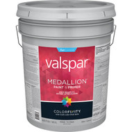 Valspar Medallion 100% Acrylic Paint & Primer Flat Exterior House Paint  Tint Base  5 Gal.