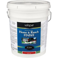 Valspar Exterior Latex Self Priming Flat Home And Ranch Finish  Brilliant Red  5 Gal.