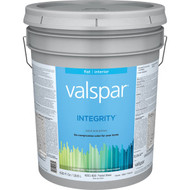 Valspar Integrity Latex Paint And Primer Flat Interior Wall Paint  Pastel Base  5 Gal.