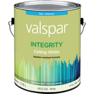 Valspar Integrity Latex Paint And Primer Flat Ceiling Paint  White  1 Gal.