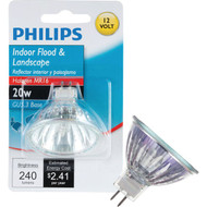 Philips 35W Equivalent Clear GU5.3 Base MR16 Halogen Floodlight Light Bulb