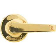 Steel Pro Polished Brass Straight Passage Door Lever