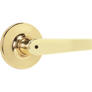 Steel Pro Polished Brass Straight Privacy Door Lever