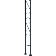 Gilpin Newport 9-1/2 In. x 8 Ft. Wrought Iron Railing Flat Iron Ornamental Column