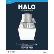 Halo Metallic Dusk To Dawn Fluorescent Outdoor Area Light Fixture