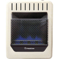 ProCom 10 000 BTU Natural Gas or Propane Gas Vent-Free Blue Flame Wall Heater