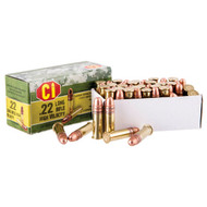 CI .22 LR 40 Grain Round Nose Rimfire Ammunition Cartridges