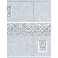 DPI AquaTile 4 Ft. x 8 Ft. x 1/8 In. Gray Encinitas Tileboard Wall Tile