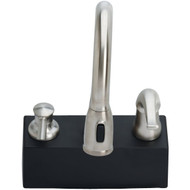 Delta Kate Single Handle Lever Pull-Down Kitchen Faucet with Soap Dispenser  Stainless