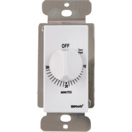 Woods 125V In-Wall 30-Minute Spring Wound White Timer