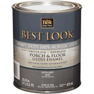 Best Look 1 Qt. Extra Deep Base Heavy-Duty Acrylic Latex Gloss Porch & Floor Enamel