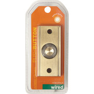 IQ America Wired Antique Brass Lighted Doorbell Push-Button