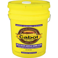 Cabot Solid Color Acrylic Siding Exterior Stain  0807 Deep Base  5 Gal.