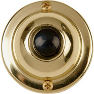 IQ America Wired Brass Classic Doorbell Push-Button