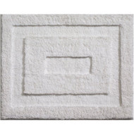 iDesign Classico 1 Ft. 5 In. x 1 Ft. 9 In. Bath Rug  White