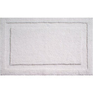iDesign Classico 1 Ft. 9 In. x 2 Ft. 10 In. Bath Rug  White