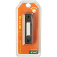 IQ America Wired Black Plastic Lighted Doorbell Push-Button