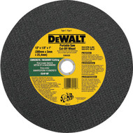 DEWALT HP Type 1 12 In. x 1/8 In. x 1 In. Masonry Cut-Off Wheel