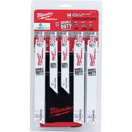 Milwaukee SAWZALL Ice Hardened 14-Piece Reciprocating Saw Blade Set