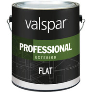 Valspar Professional 100% Acrylic Flat Exterior House Paint  White  1 Gal.