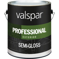 Valspar Professional 100% Acrylic Semi-Gloss Exterior House Paint  White  1 Gal.
