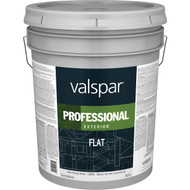 Valspar Professional 100% Acrylic Flat Exterior House Paint  White  5 Gal.