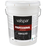 Valspar Professional Latex Semi-Gloss Interior Wall Paint  Medium Base  5 Gal.