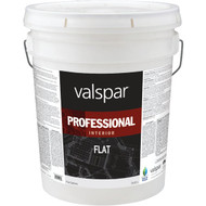 Valspar Professional Latex Flat Interior Wall Paint  Light Base  5 Gal.
