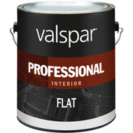 Valspar Professional Latex Flat Interior Wall Paint  High Hide White  1 Gal.
