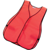 Safety Works Daytime Orange Safety Vest  1 Size Fits All