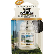 Yankee Candle Car Jar Ultimate Car Air Freshener  Clean Cotton