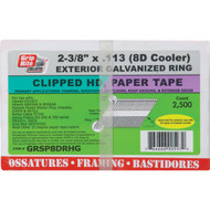 Grip-Rite 30 Degree Paper Tape Hot-Dipped Galvanized Ring Shank Clipped Head Framing Stick Nail  2-3/8 In. x .113 In. (2500 Ct.)