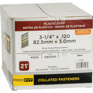 Pro-Fit 3-1/4 In. x 0.120 In. 21 Degree Plastic Strip Round Head Hot Dipped Galvanized Framing Stick Nails (4000 Ct.)