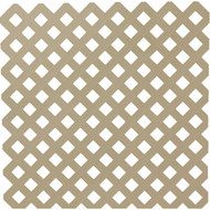 Deckorators 4 Ft. W x 8 Ft. L x 3/16 In. Thick Brownstone Vinyl Privacy Lattice Panel