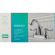 Peerless Claymore Chrome 2-Handle Lever 4 In. Centerset High Arc J Spout Bathroom Faucet with Pop-Up