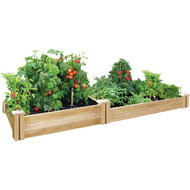 Greenes Fence 8 Ft. W. x 7 In. H. x 4 Ft. L. Stair Step Cedar Raised Garden System