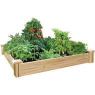 Greenes Fence 4 Ft. W. x 7 In. H. x 4 Ft. L. Stair Step Cedar Raised Garden System