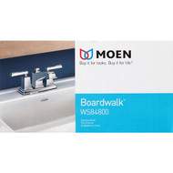 Moen Boardwalk 2-Handle Lever 4 In. Centerset Bathroom Faucet with Pop-Up  Chrome