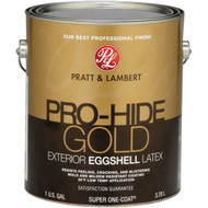 Pratt & Lambert Pro-Hide Gold Latex Eggshell Exterior House Paint  Base 2  1 Gal.