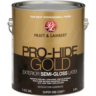 Pratt & Lambert Pro-Hide Gold Latex Semi-Gloss Exterior House Paint  Base 2  1 Gal.