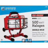Designers Edge Power Light 8000 Lm. Halogen H-Stand Portable Work Light