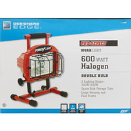 Designers Edge Power Light 9600 Lm. Halogen H-Stand Portable Work Light