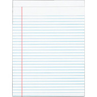 Staples 8-1/2 In. W. x 11 In. H. 50-Sheet White Top Bound Legal Pad (12-Pack)