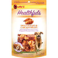 Ruffin' it Healthfuls Sweet Potato & Chicken Flavor Chewy Dog Treat  3.5 Oz.