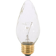 Satco 40W Clear Medium F15 Incandescent Flame Tip Light Bulb (2-Pack)