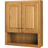 Continental Cabinets Modular Honey Oak Finish 23-1/4 In. W x 7-1/4 In. D x 28 In. H Wall Bath Cabinet